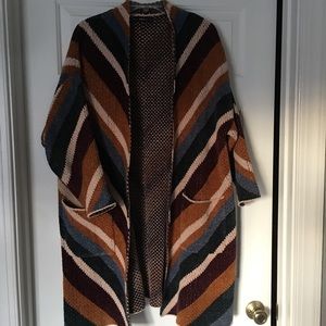 Zara chenille sweater/coat